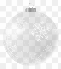 Free Transparent Ornaments Download Free Clip Art Free - White Christmas Ornament Transparent Background Emoji,Emoticon Christmas Ornament