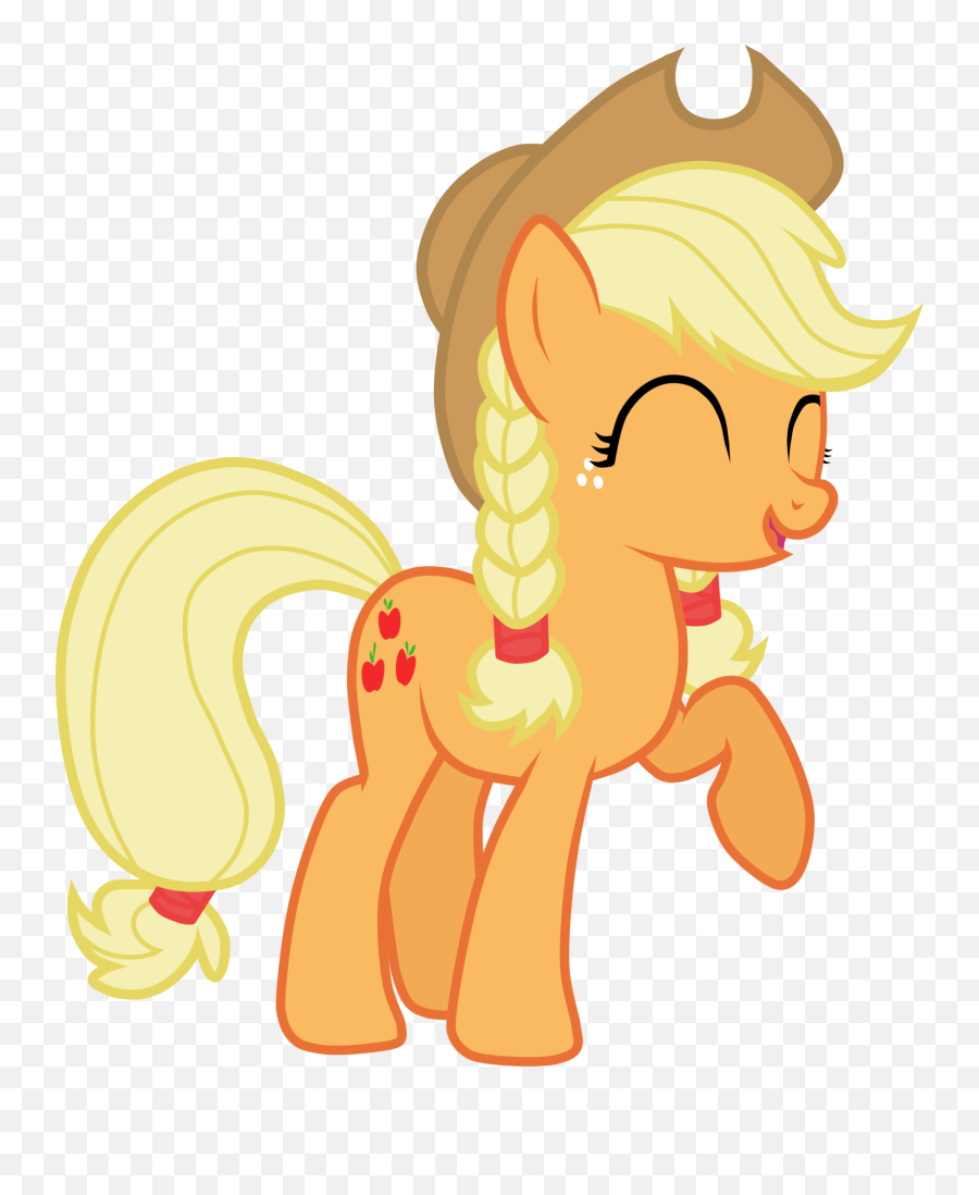 Braid Clipart Ponytail - Applejack Mlp Transparent Cartoon Imágenes De My Little Pony Individual Emoji,Emoji With Braids
