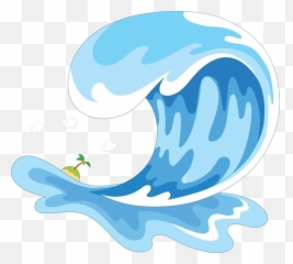 Cartoon Wave Png - Cartoon Transparent Background Sea Waves Emoji,Ocean Wave Emoji