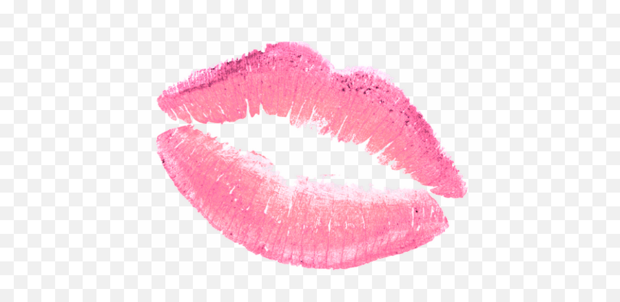 Pink Lips Emoji,Emojis Kiss Mark