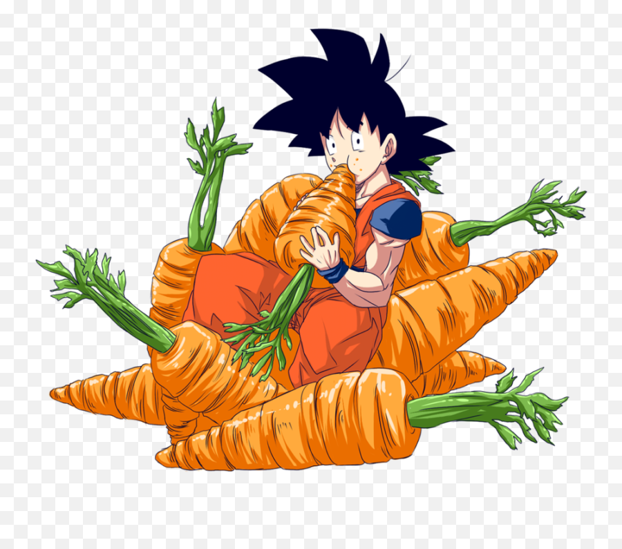 Dragon Ball Goku Carrot - Carrot Goku Emoji,Goku Text Emoticon
