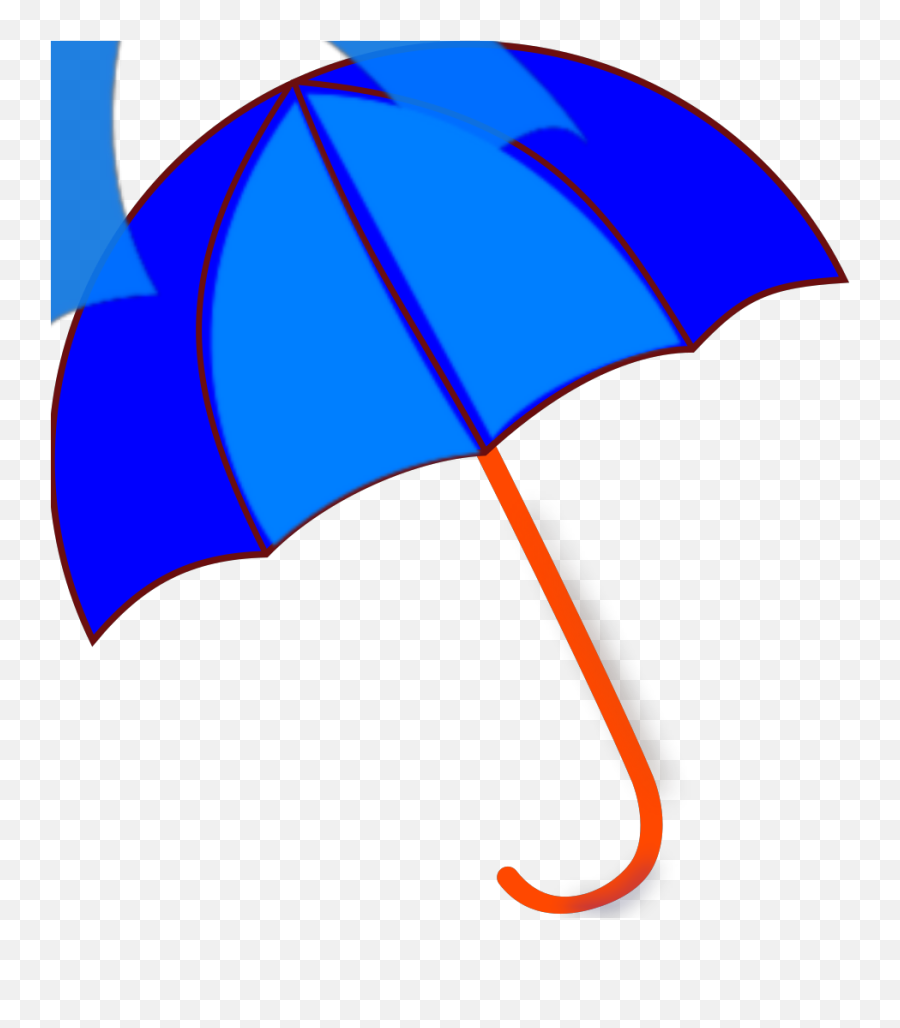 Blue Umbrella Png Svg Clip Art For Web - Color Dibujo De Paraguas Emoji,Umbrella Emoji 3d