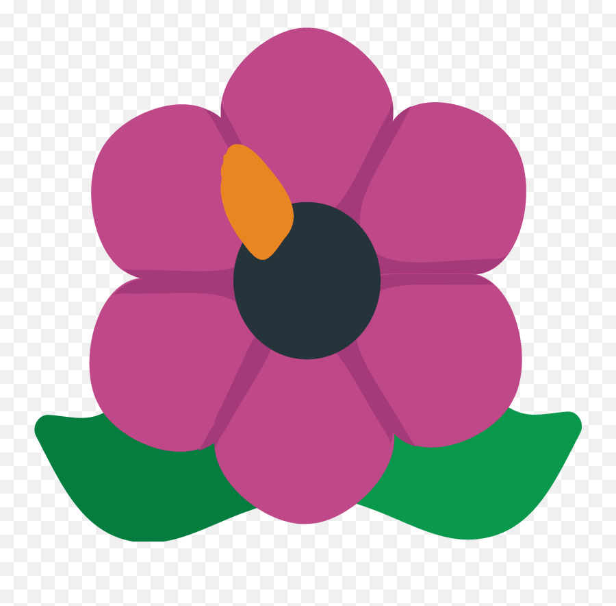 Hibiscus Emoji Clipart - Girly,Hibiscus Emoji