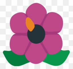 Hibiscus Emoji Clipart - Girly,Hibiscus Emoji