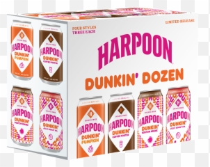Bottling Joe And Joy Harpoon Brewery And Dunkinu0027 Launch New - Harpoon Dunkin Dozen Emoji,Facebook Emoticons Donuts