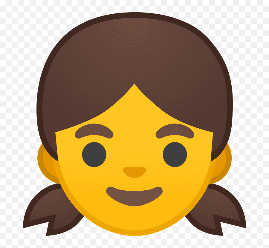 Girl Emoji Clipart - Girl Face Emoji,3 Emojis Girls Use