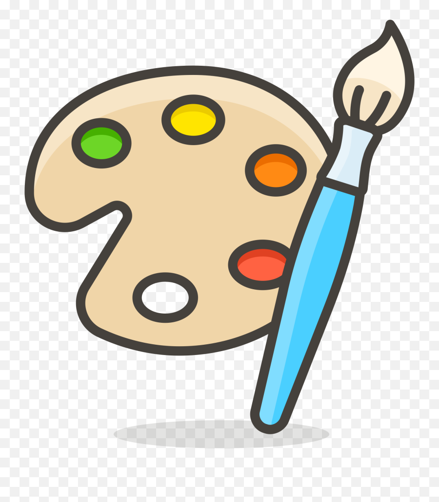 File600 - Artistpalettesvg Wikimedia Commons Icono Paleta De Pintura Emoji,Create A Ainting With Emojis