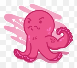 Octopus Emoji Stickers - Common Octopus,Hockey Emoji Octopus