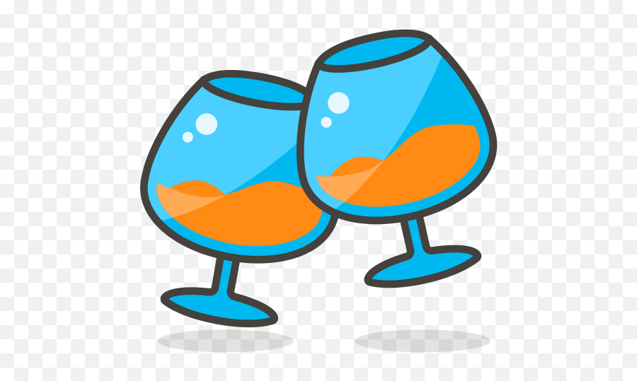 Clinking Glasses Free Icon Of 780 Free Vector Emoji - Champagne Glass,Beer Clinking Emoji