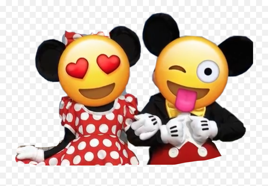 Mickeymouse Minniemouse Emoji Sticker,Mickeymouse Emoji