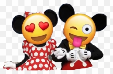 Mickeymouse Minniemouse Emoji Sticker,Mickeymouse Emoji