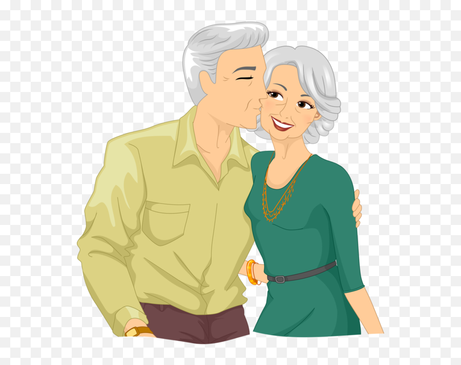 Kiss Couple Cartoon Head For Valentines - Kiss Emoji,Kissing Emotion