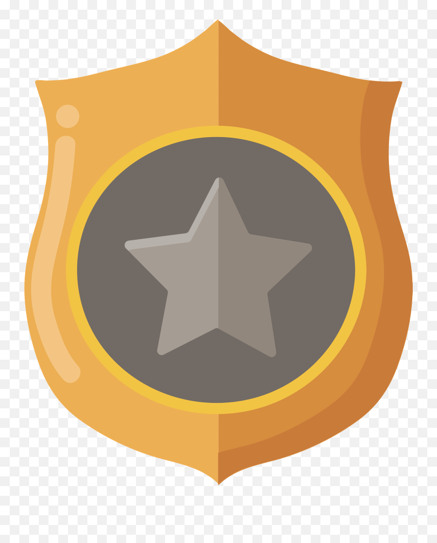 Police Badge Clipart - Star Emoji,Police Detective Emoji