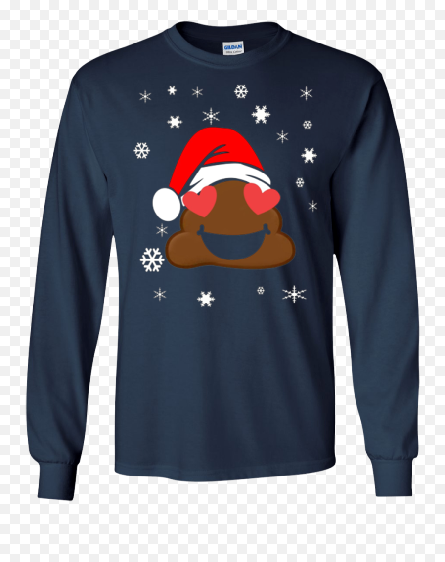 Shop Christmas Emoji Shirt Poop Santa Emoji Heart Eyes - Spirit Lucky Pru Abigail Outfit,Stanta Emoji