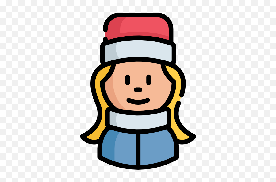 Girl - Free Christmas Icons Happy Emoji,Free Christmas Downloadable Emojis