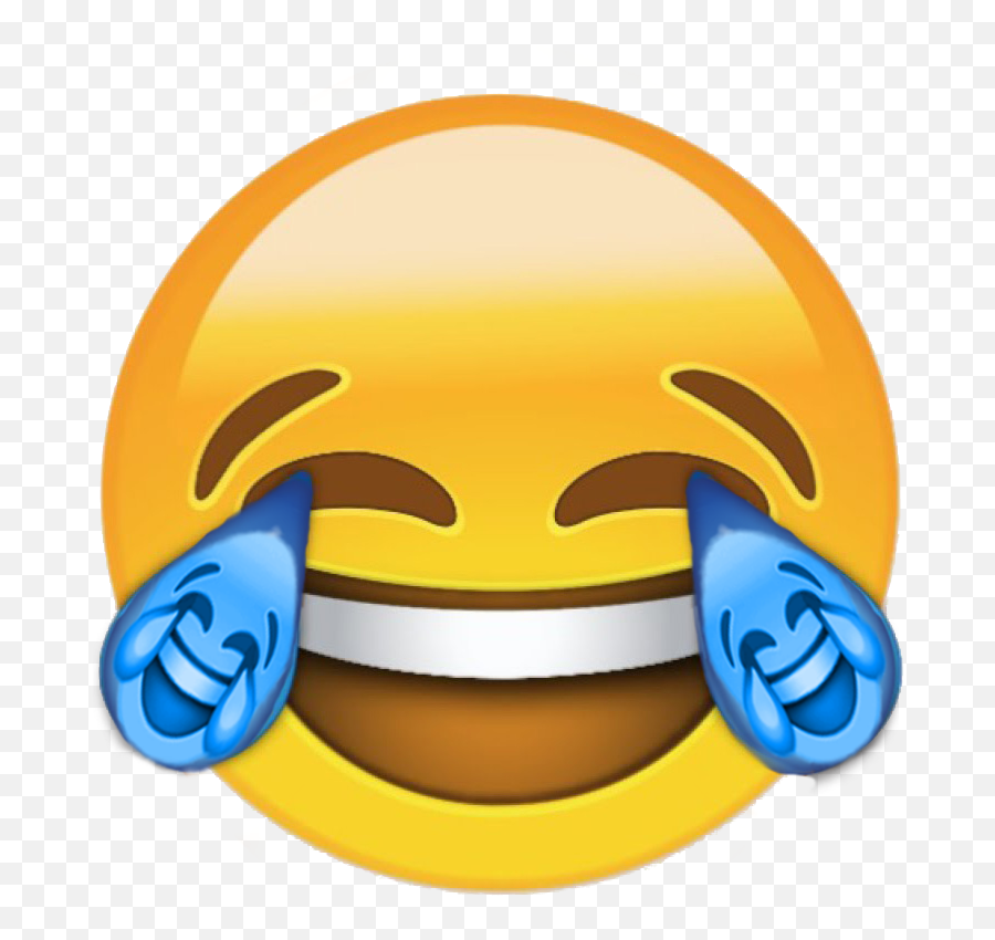 Tripel - Smiley Huilen Van Het Lachen Emoji,Yellow Emoji