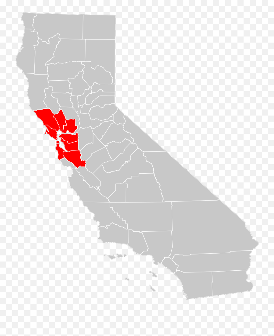 California Bay Area County Map Png Svg Clip Art For Web Emoji,Donut County Emoji