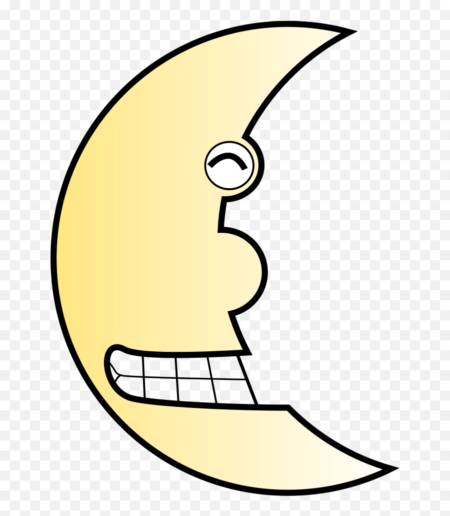 Smiling Moon Svg Clip Arts Download - Download Clip Art Png Emoji,Sun Moon Emoticon