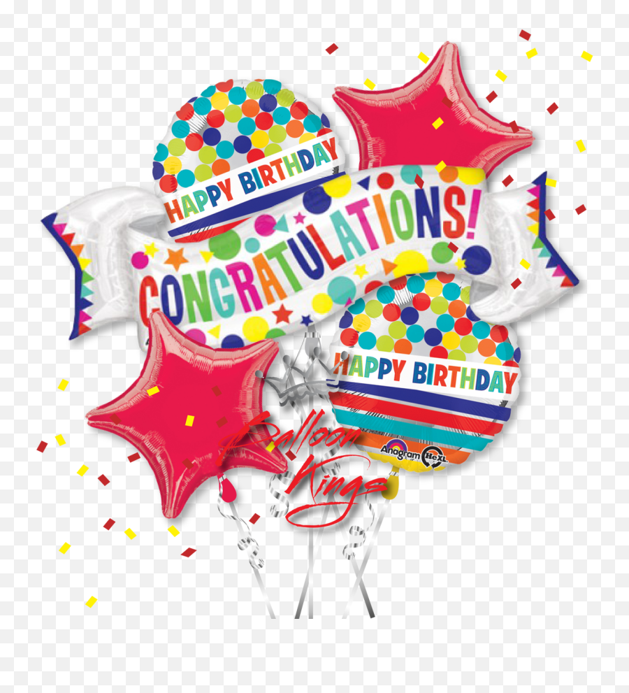 Happy Birthday And Congratulations Banner Full Size Png Emoji,Congratulatiosn Emoji