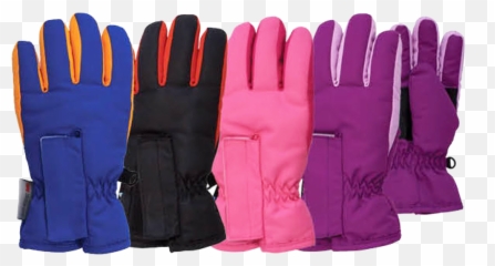 Winter Gloves - Ski Kids Taslon Velcro Glove Ages 24 Transparent Winter Gloves Png Emoji,Emoji Hat And Gloves