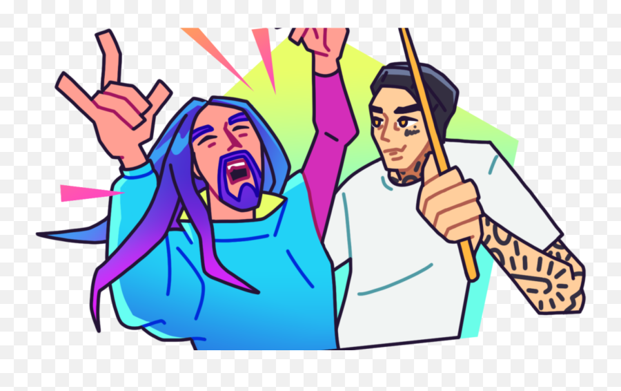 Steve Aoki And Travis Barker Record Sounds For Facebook Emoji,Facebook Old Man Emoji