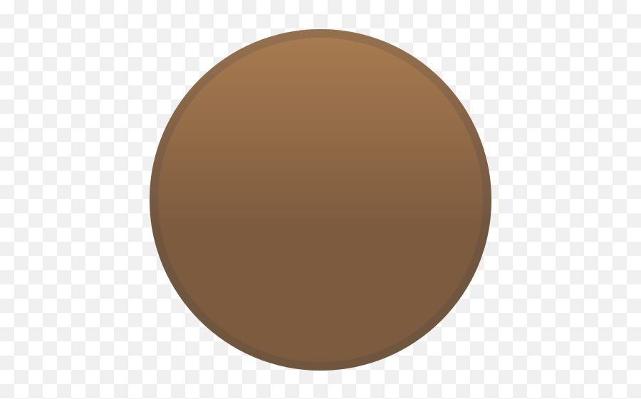 Brown Circle Emoji,Circle Emoticon