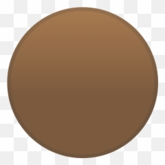 Brown Circle Emoji,Circle Emoticon
