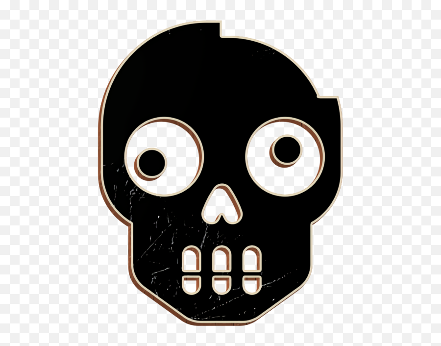 Head Cartoon Skull For Halloween - 830x1036 Emoji,Emoji Smilie Skull