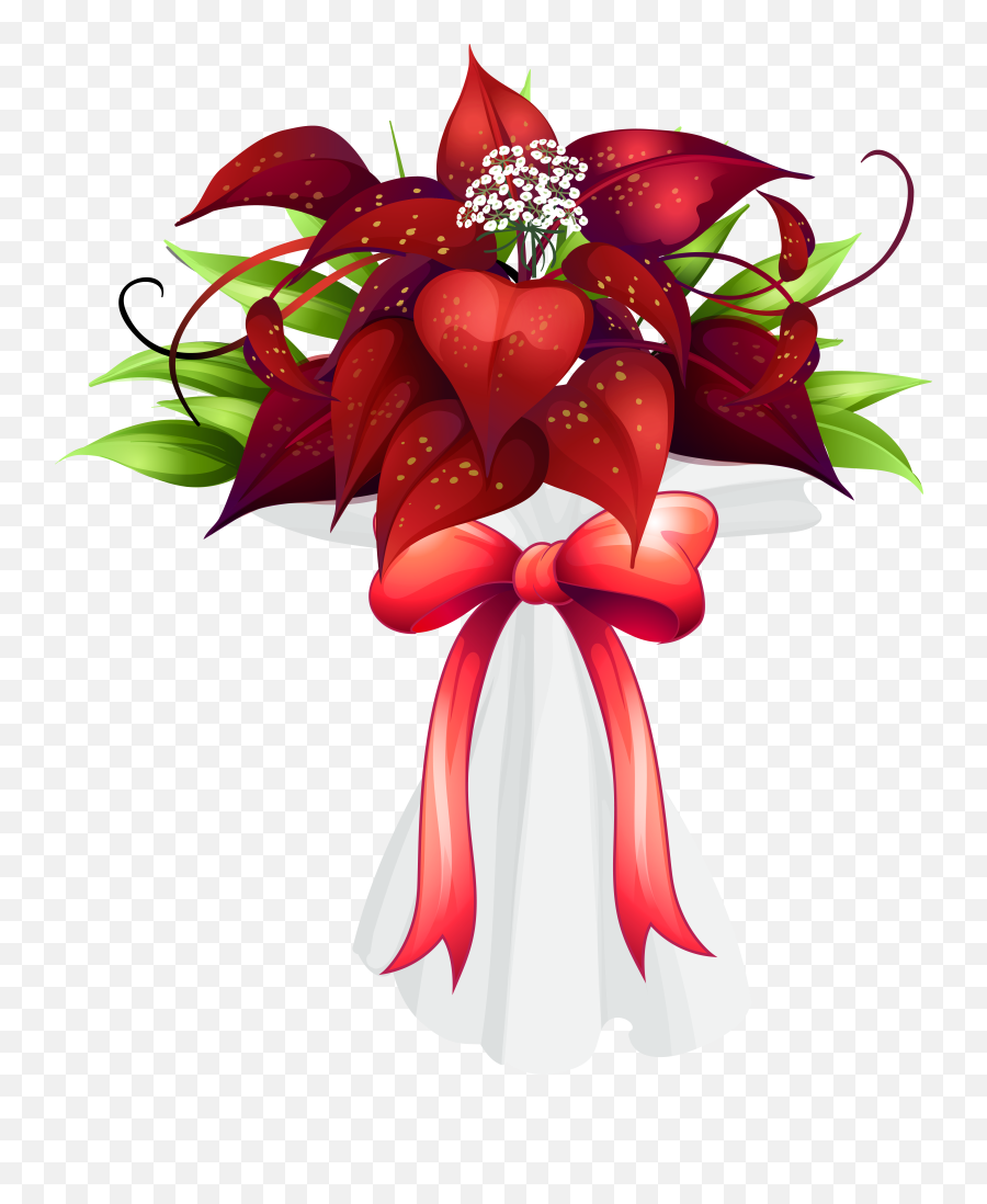 Download Red Flowers Bouquet Flower Png Transparent Image Emoji,Flower Bouquet Emojis