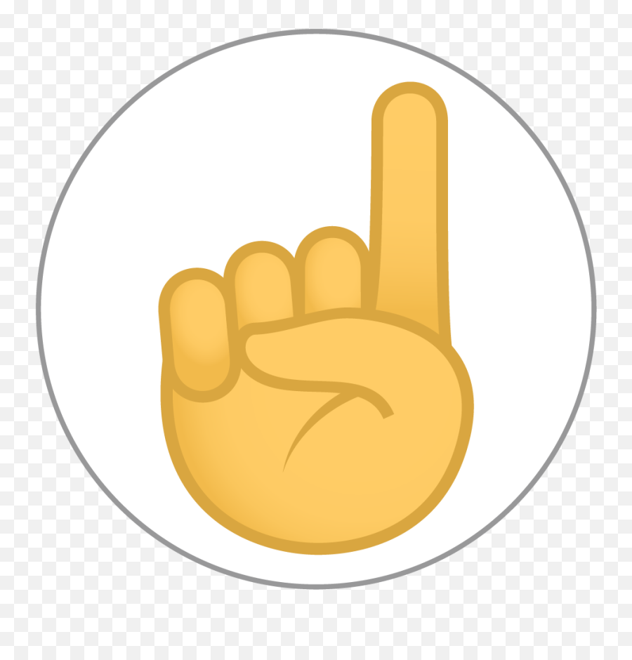 Index Pointing Up Emoji 25mm Centre Disc,1st Place Trophy Emoji
