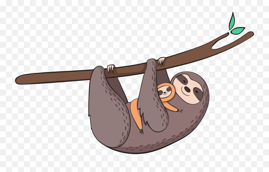 Sloth Sloths Ftestickers Sticker - Cute Sloth Png Emoji,Is There A Sloth Emoji