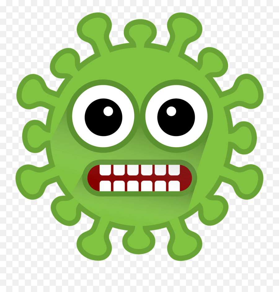 Free Photo Shocked Green Corona Emoji - Coronavirus With Christmas Hat,Shock Emoji