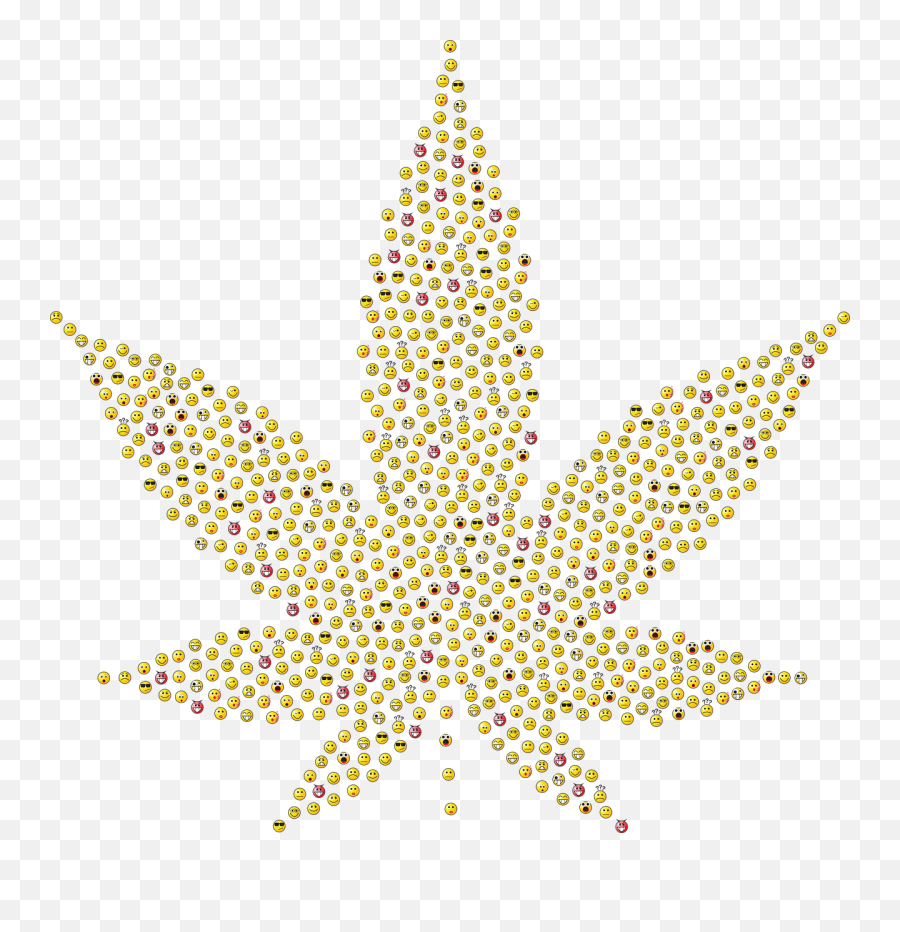 Download Free Png Smileys Marijuana Silhouette - Dlpngcom Decorative Emoji,Weed Plant Emoticon