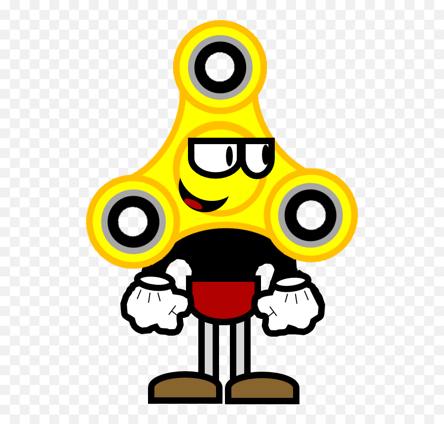 Fidget Spinner Clipart Dabbing Fidget - Cuphead Fidget Spinner Emoji,Emoji Spinner