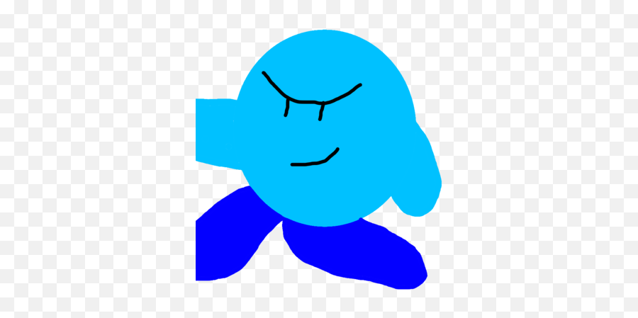 Blue Kirby - Happy Emoji,Dunno Emoticon