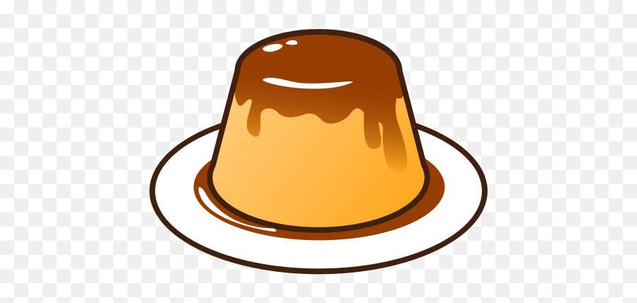 Custard - Flan Clipart Emoji,Dessert Emoji