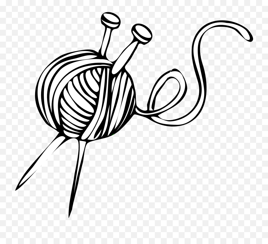Knitting Ball Needles Yarn Drawing Free - Draw Knitting Needles And Yarn Emoji,Ball Of Emotions Yarn