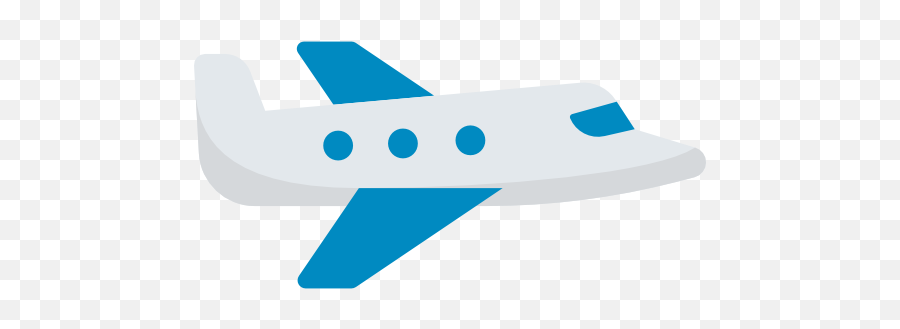Airplane - Flat Airplane Icon Png Emoji,Facebook Aeroplane Emoticon