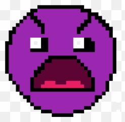 Geometry Dash Insane Difficulty Face - Pixel Art Planet Png Deadpool Minecraft Pixel Art Emoji,Insane Emoji