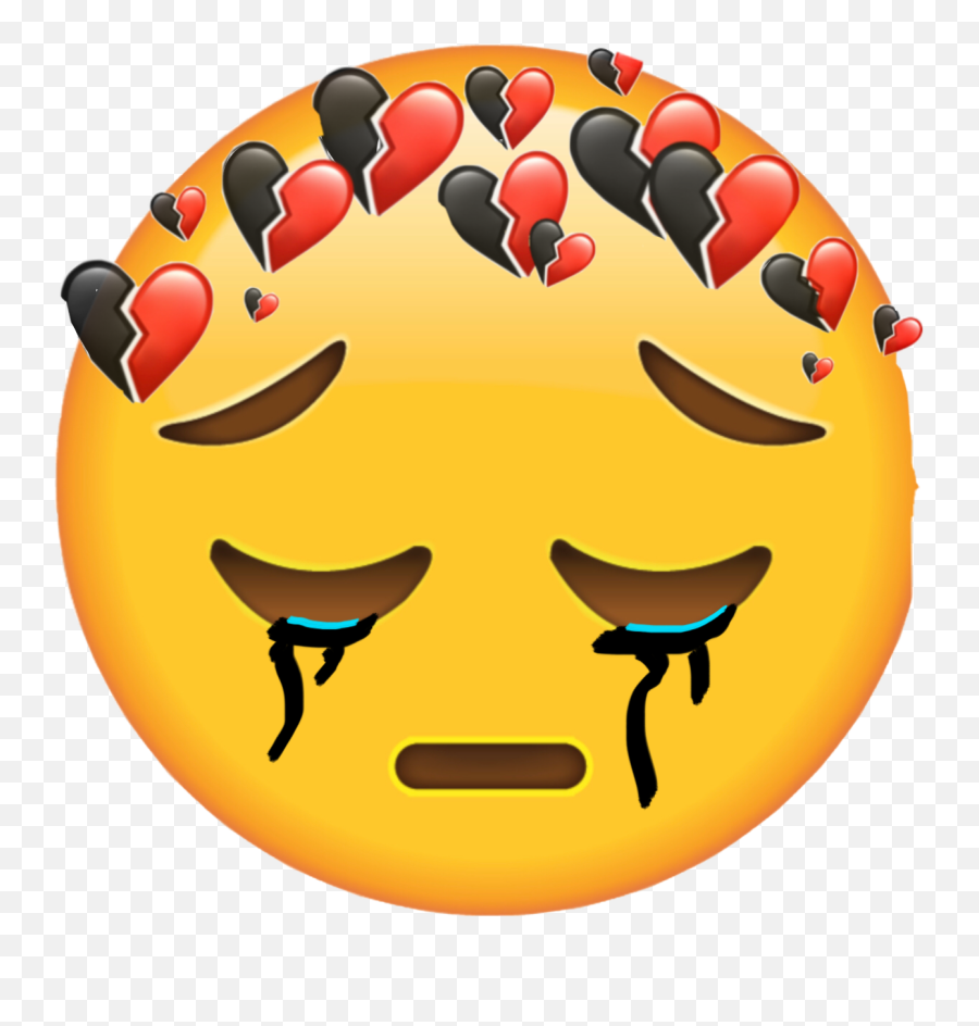 Emoji Sad Love Heartbreak Sticker - Sad Broken Heart Emoji,Heartbreak Emoji