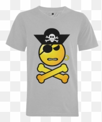 Download Smiley Emoji Girl Menu0027s V Neck T Shirt - Pirate Day,Showering Pictures Emojis