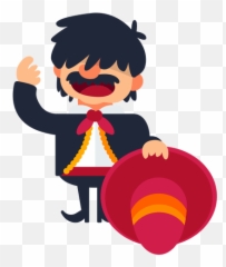 Mariachi Signing Cartoon Ad Paid Ad Cartoon - Mariachi De Dibujos Animados Emoji,Emoticon Guitar Player