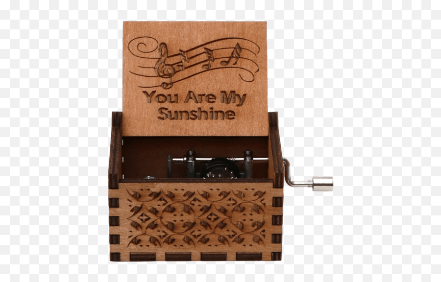 You Are My Sunshine Wooden Music Box - Music Box Emoji,Box Up Your Emotions