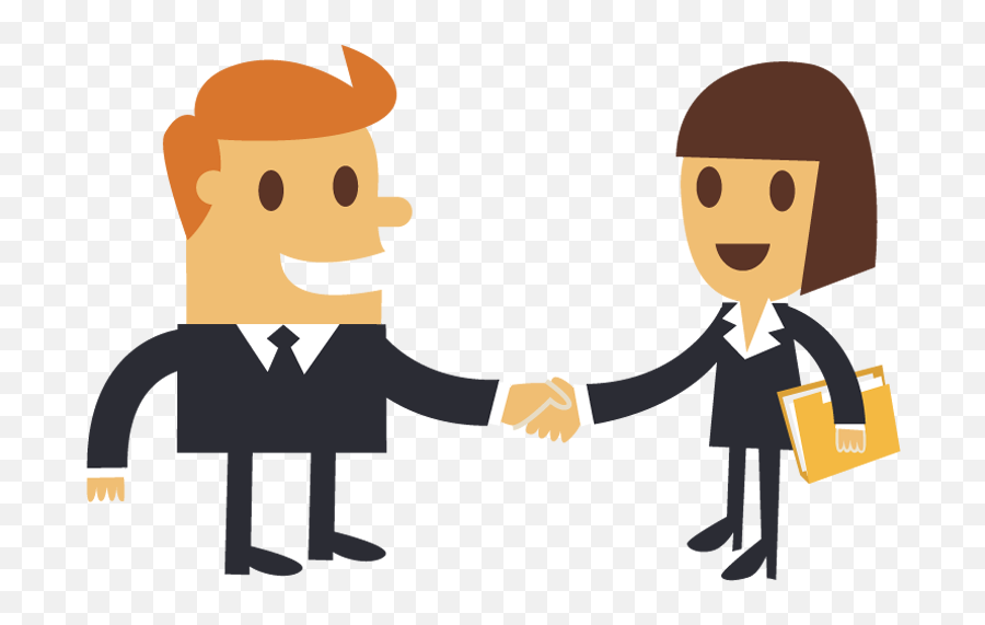 Cartoon Hands Shaking - Clipart Business People Shaking Hands Emoji,Agreement Handshake Emoticon