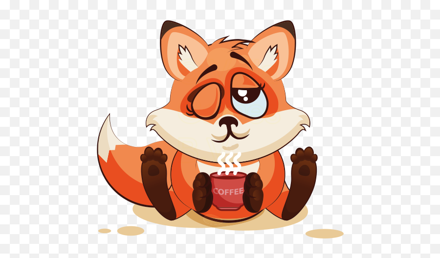 The Happiest Fox Emoji,Fox And Hare Emoji