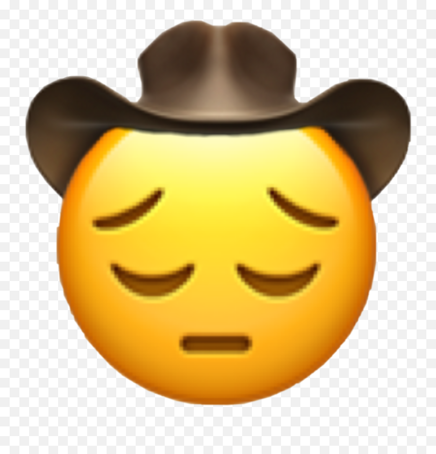 Cowboy Emojis - Sad Cowboy Emoji Png,Emojis Indian Singer
