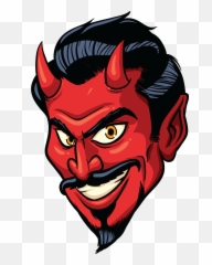 Download Hd Cartoon Devil Goatee Transparent Png Image - Devil Face Cartoon Emoji,Goatee Emoji