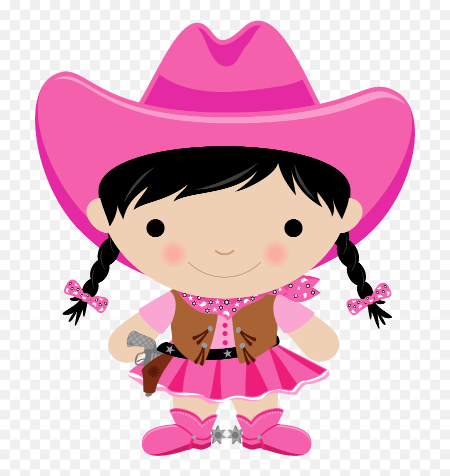 Cowboy Hat Clip Art - Cowgirl Cute Png Emoji,Cowboy Hat Emoticon Facebook