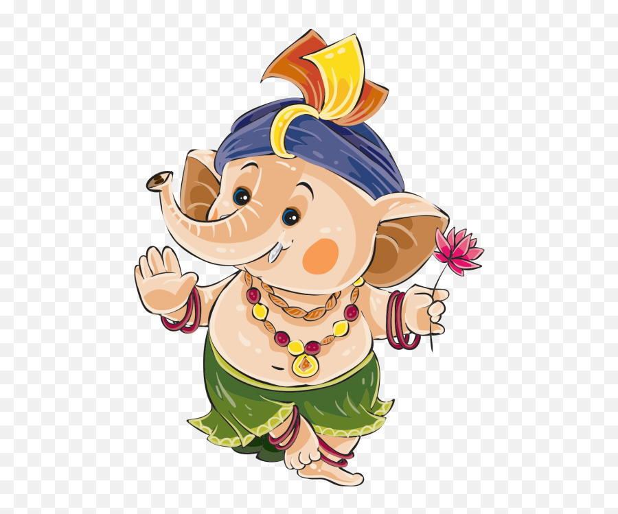 Hd Cute Ganesha Png Image Free Download - Cute Happy Ganesh Chaturthi Emoji,Ganesha Text Emoji