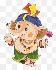 Hd Cute Ganesha Png Image Free Download - Cute Happy Ganesh Chaturthi Emoji,Ganesha Text Emoji